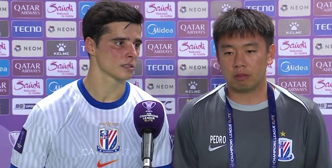 mk体育官网-特谢拉：两球落后又被罚下一人不得不回撤防线，我们尽力了